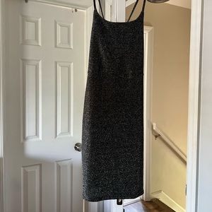 Black and silver sparkly dress